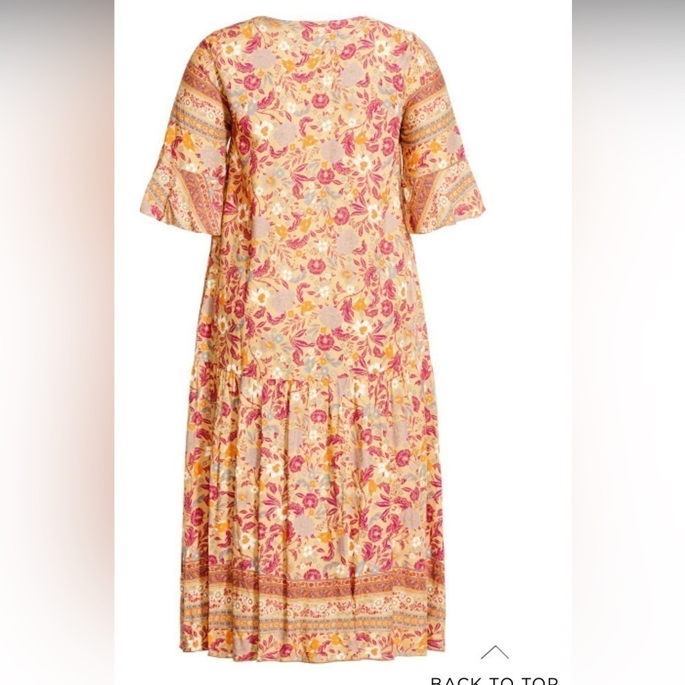 Women’s Valerie Border Dress - yellow floral​​​​ (plus 18/20)​​​​​​ - Picture 2 of 4